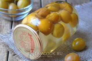 Компот из желтой сливы на зиму