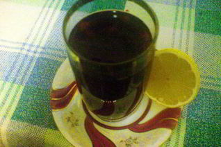 Компотик из свежезамороженных ягод с лимоном