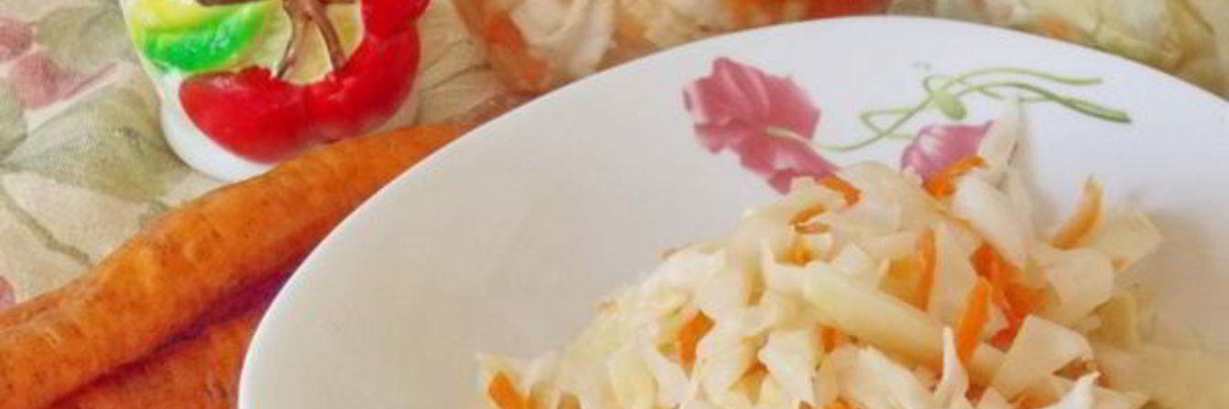 Квашеная капуста с морковью и сахаром