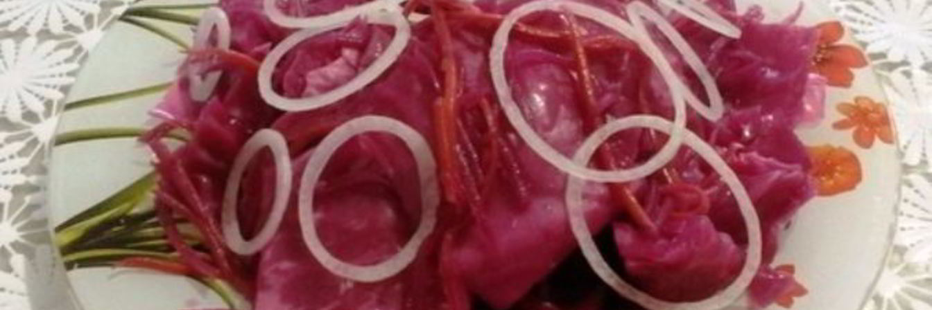 Квашеная капуста со свеклой