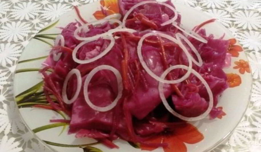 Рецепт квашеная капуста со свеклой