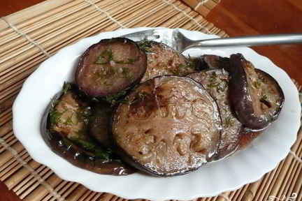 Быстро маринованные баклажаны