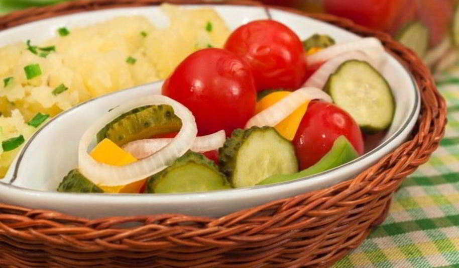 Рецепт черри, огурцы, болгарский перец маринованные по-быстрому