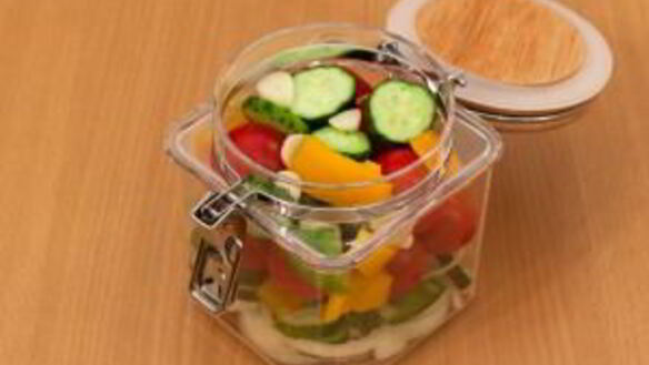 ШАГ 6. черри, огурцы, болгарский перец маринованные по-быстрому