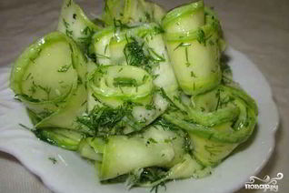 Кабачки, маринованные без закатки
