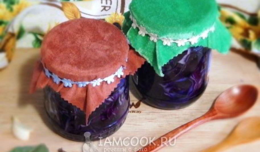 Рецепт капуста краснокочанная, маринованная на зиму