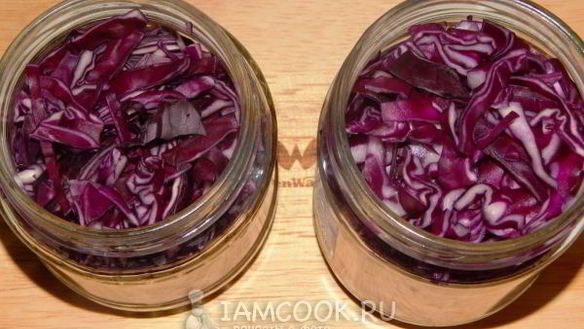 ШАГ 8. капуста краснокочанная, маринованная на зиму