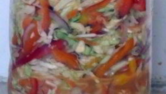 ШАГ 8. капуста маринованная с болгарским перцем