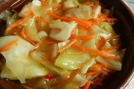 Капуста маринованная с имбирем