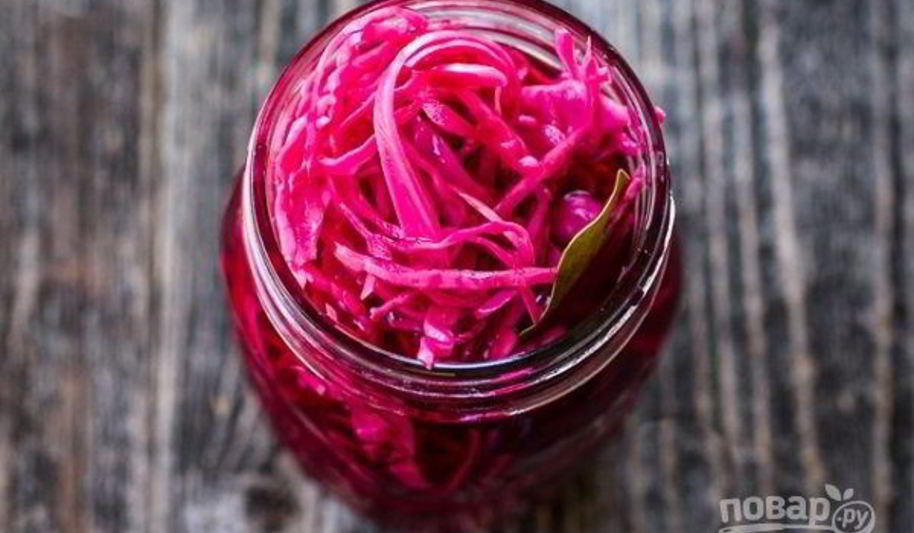 Рецепт краснокочанная капуста маринованная