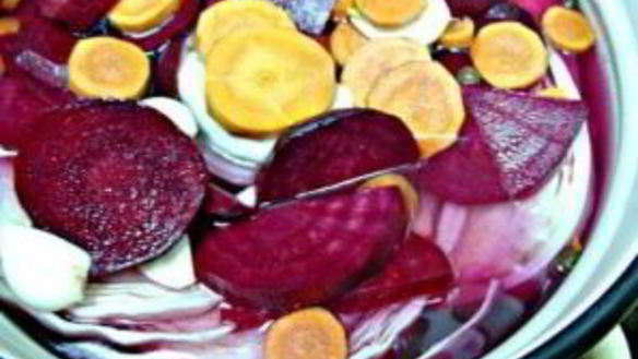 ШАГ 4. маринованная капуста с морковью и свеклой