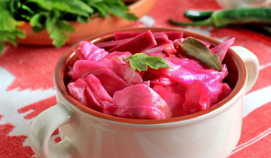 Рецепт маринованная капуста со свеклой