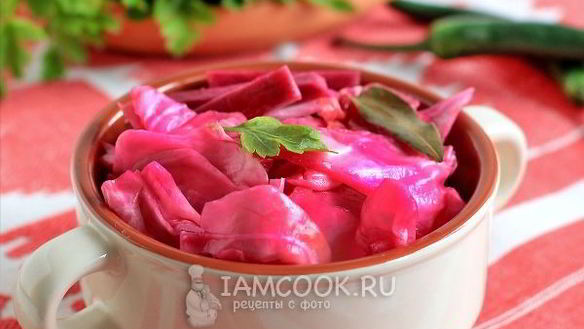 ШАГ 11. маринованная капуста со свеклой