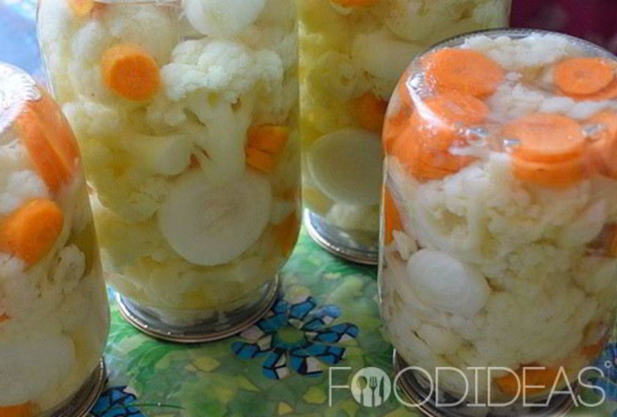 Маринованная цветная капуста на зиму