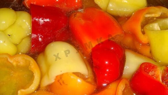 ШАГ 5. маринованный перец с медом на зиму