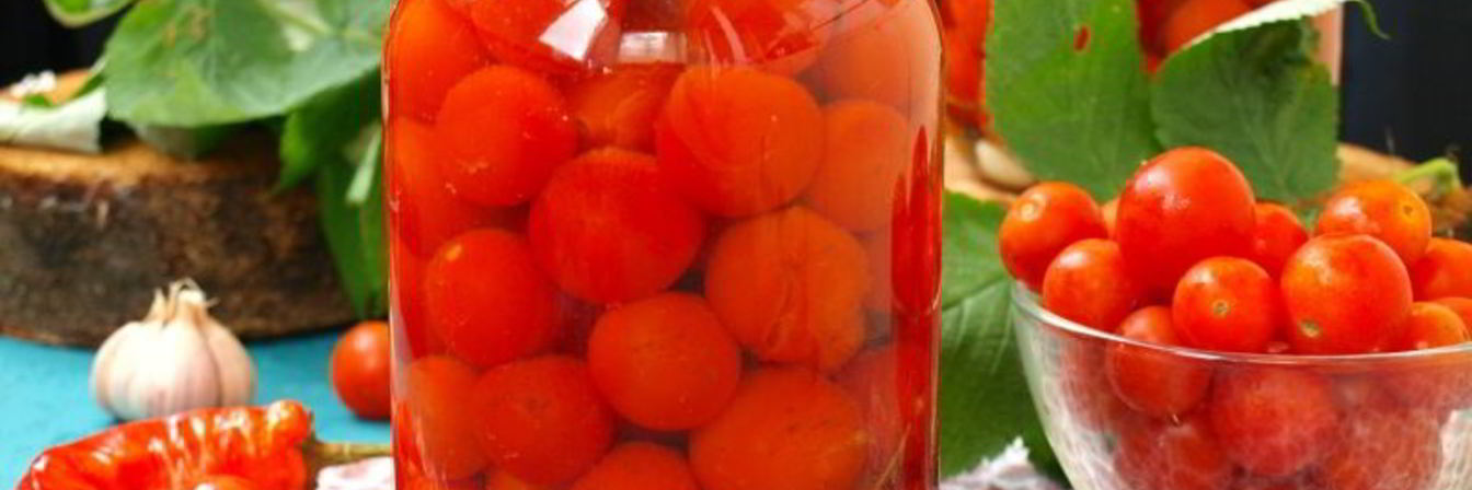 Маринованные черри с острым перцем