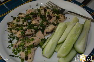 Маринованные грудки на пару