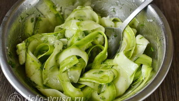 ШАГ 4. маринованные кабачки с зеленью