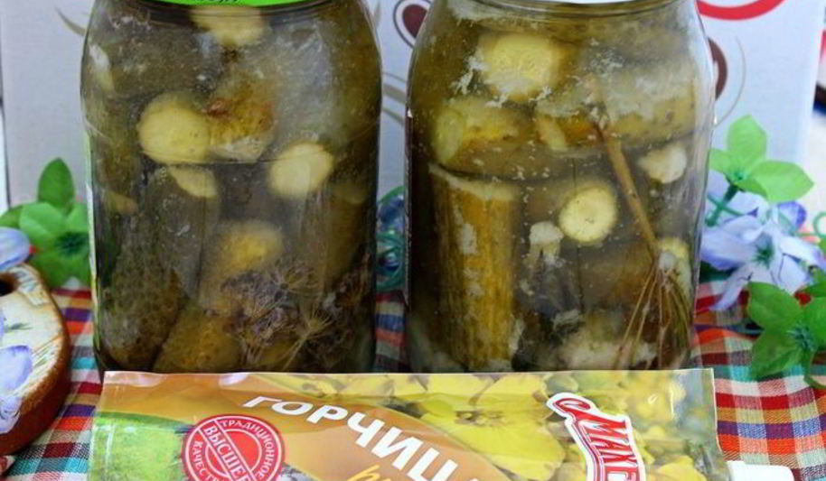 Рецепт маринованные огурцы с горчицей