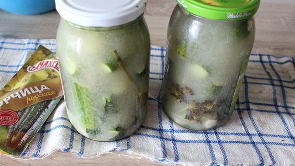 ШАГ 7. маринованные огурцы с горчицей