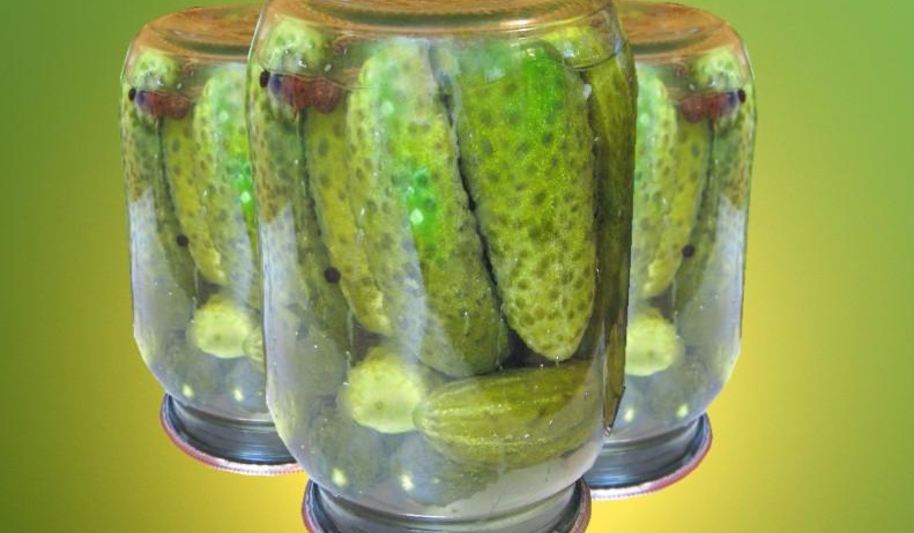 Рецепт маринованные огурцы с лимонной кислотой в литровых банках