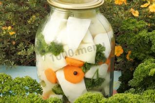 Маринованные патиссоны на зиму хрустящие