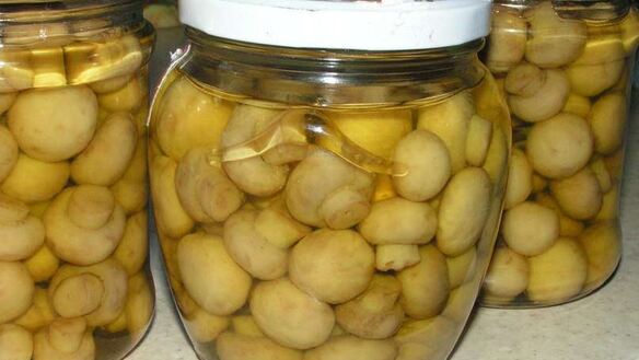 ШАГ 6. маринованные шампиньоны, закрытые на зиму