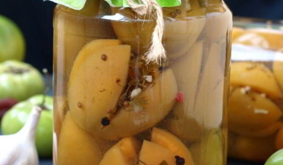 Рецепт маринованные зеленые помидоры по-грузински на зиму