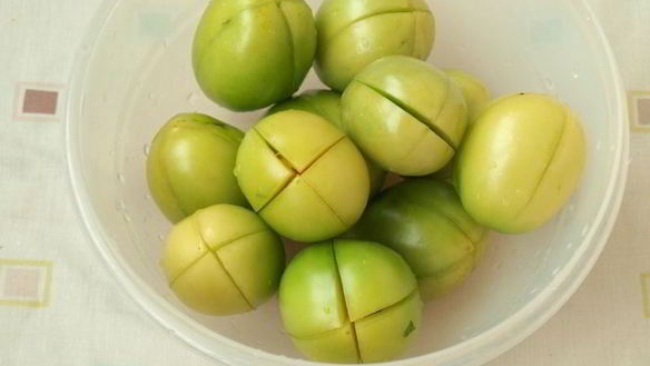 ШАГ 2. маринованные зеленые помидоры по-грузински на зиму