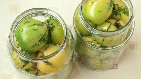 ШАГ 3. маринованные зеленые помидоры по-грузински на зиму