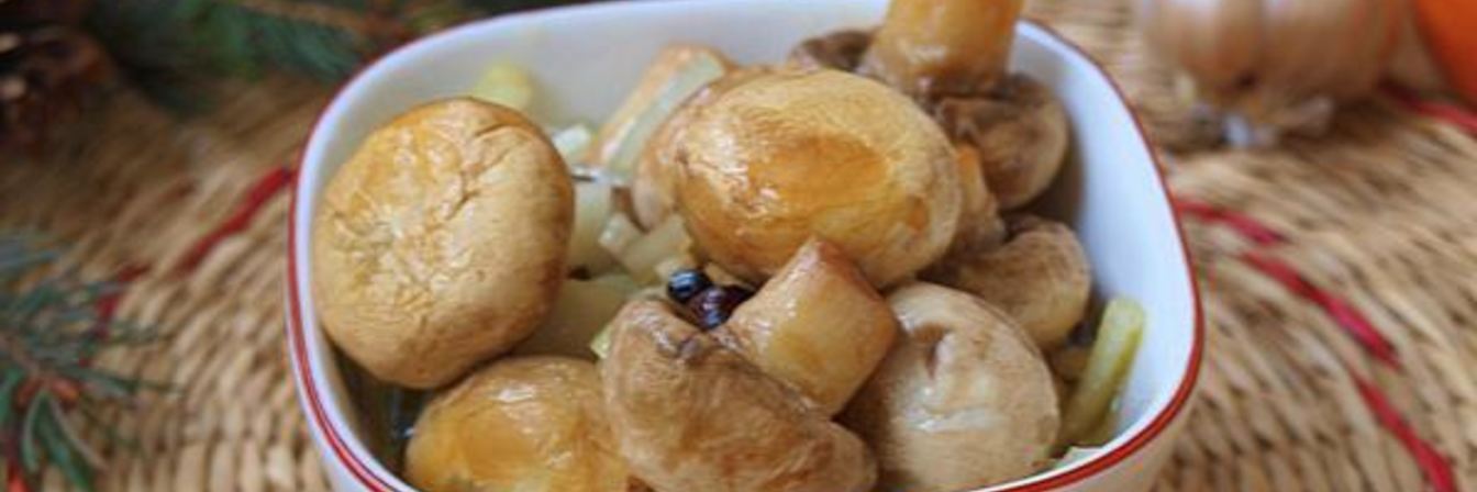 Очень быстрые маринованные шампиньоны