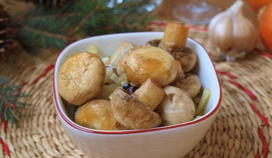 Рецепт очень быстрые маринованные шампиньоны