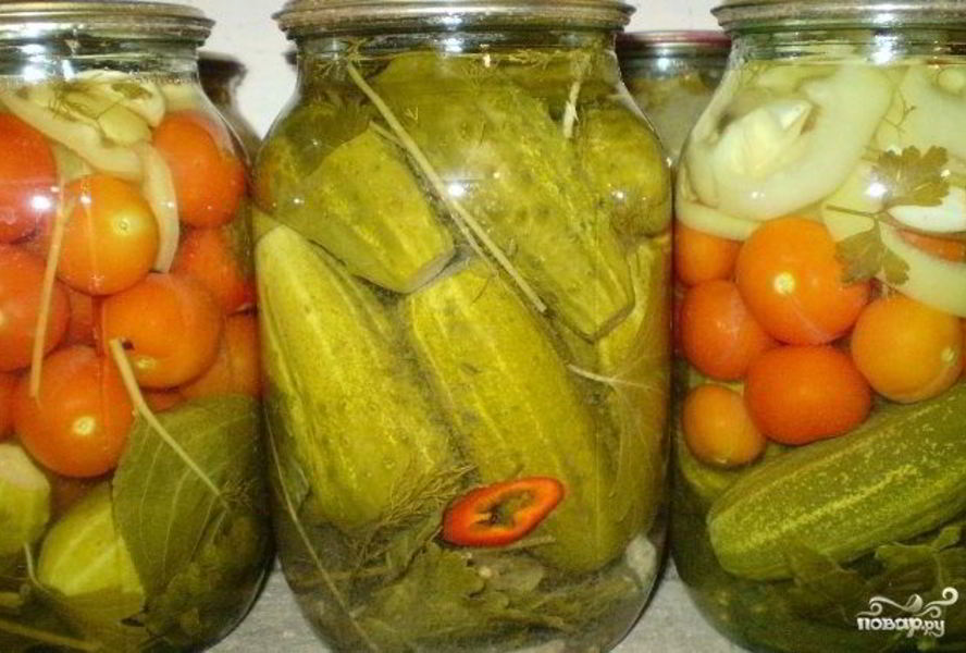 Острые маринованные огурчики на зиму