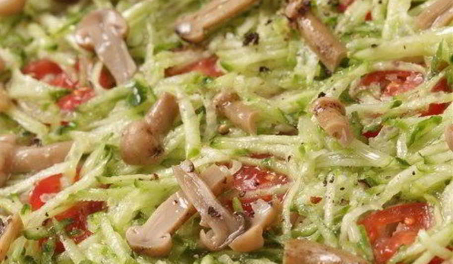 Рецепт тиан из тертого редиса, огурца и маринованных грибов с нерафинированным подсолнечным маслом