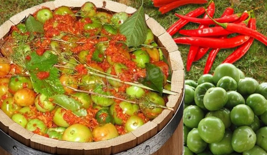 Рецепт зеленые помидоры в бочке