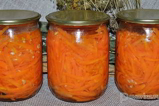 Морковь с чесноком на зиму