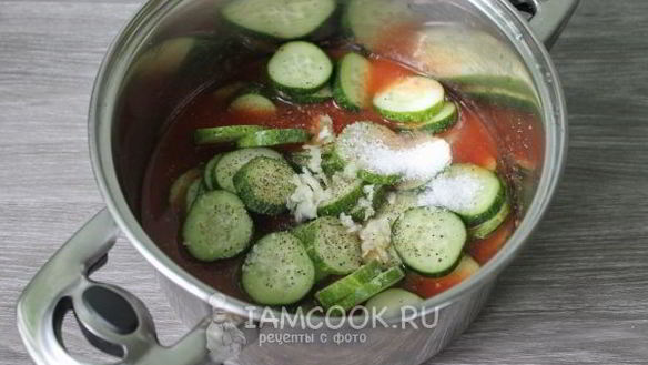 ШАГ 9. огурцы в томатной заливке на зиму