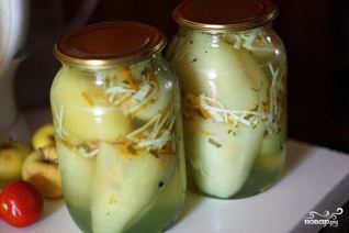 Перец, фаршированный капустой на зиму