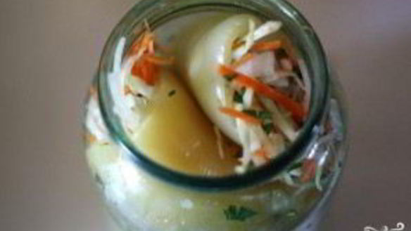 ШАГ 3. перец, фаршированный капустой на зиму