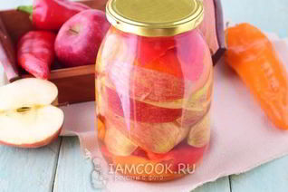 Перец с яблоками на зиму