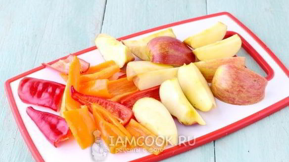 ШАГ 7. перец с яблоками на зиму