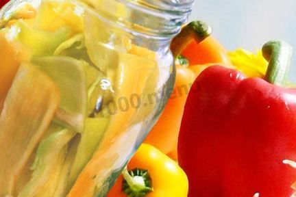 Перец с яблокамии на зиму