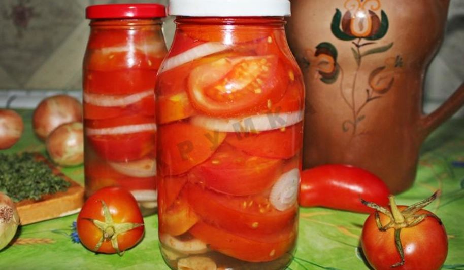 Рецепт помидоры в желе с желатином со стерилизацией