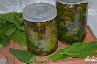 Щавель на зиму в банке