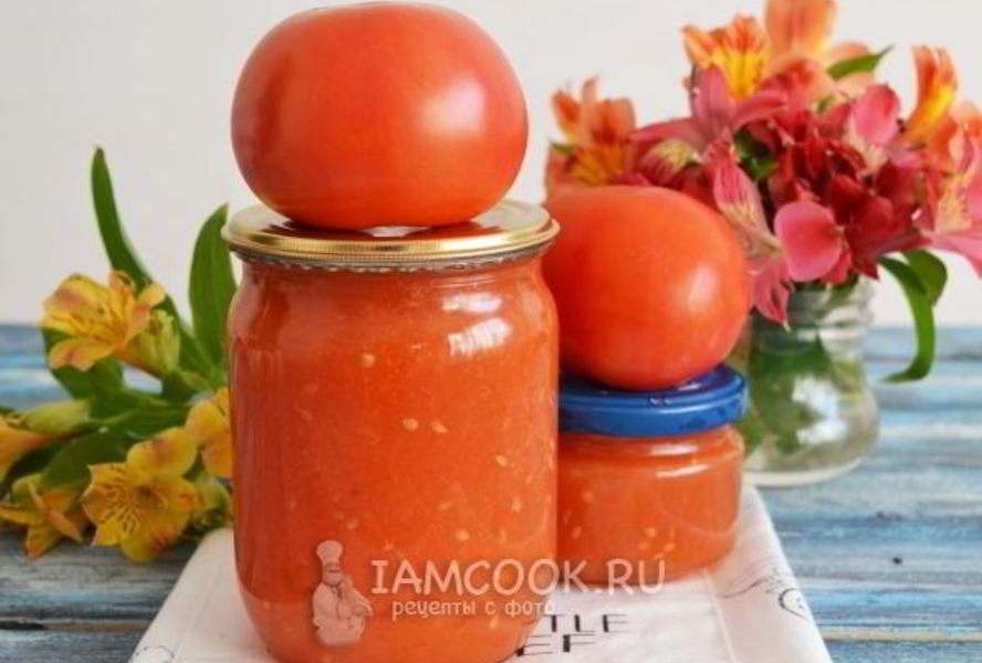 Сок томатный с мякотью на зиму