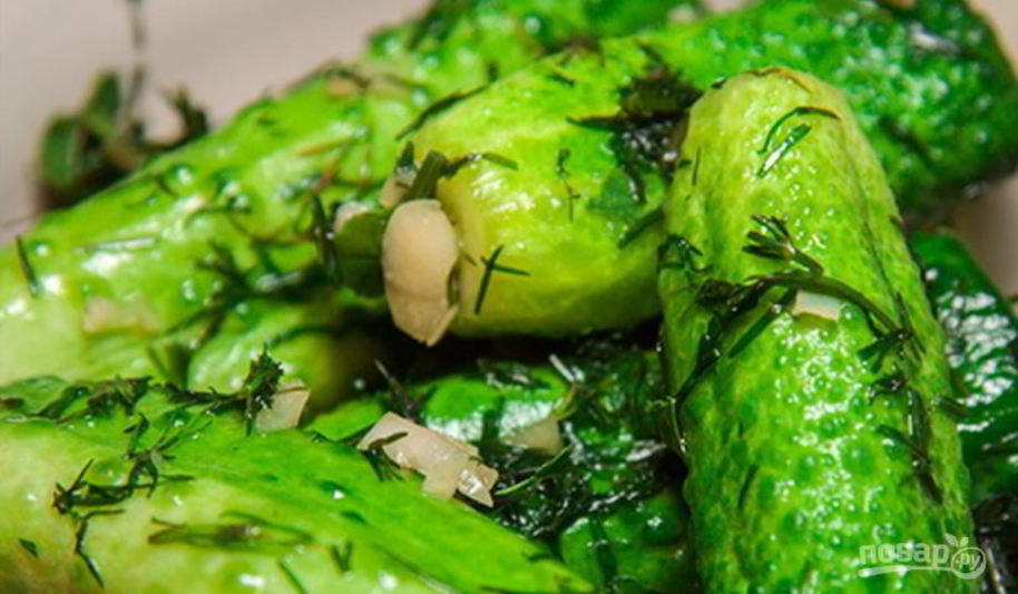 Рецепт малосольные огурчики в пакете