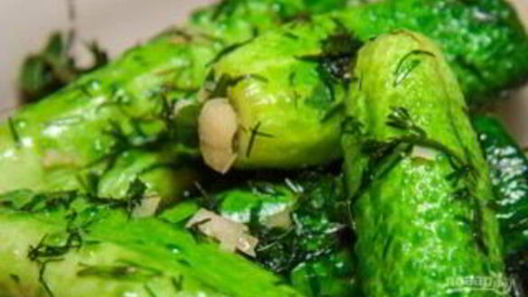 ШАГ 4. малосольные огурчики в пакете