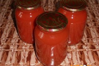 Томатный сок, законсервированный на зиму