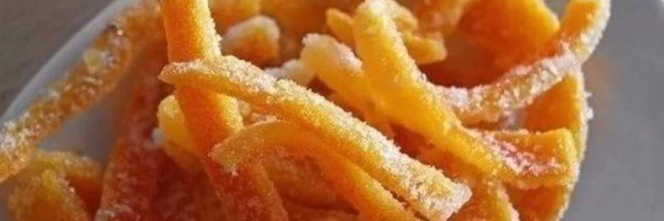 Апельсиновые цукаты к чаю