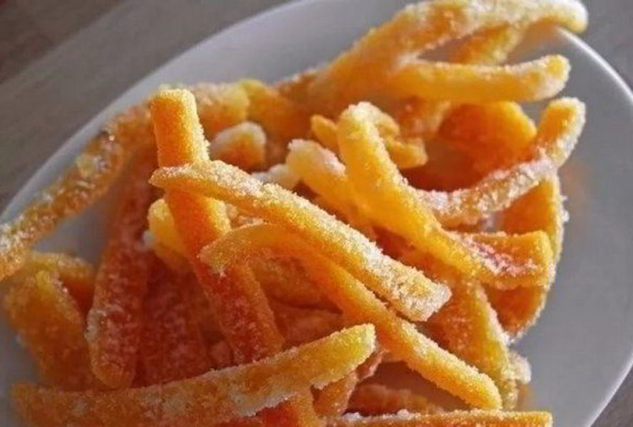 Апельсиновые цукаты к чаю